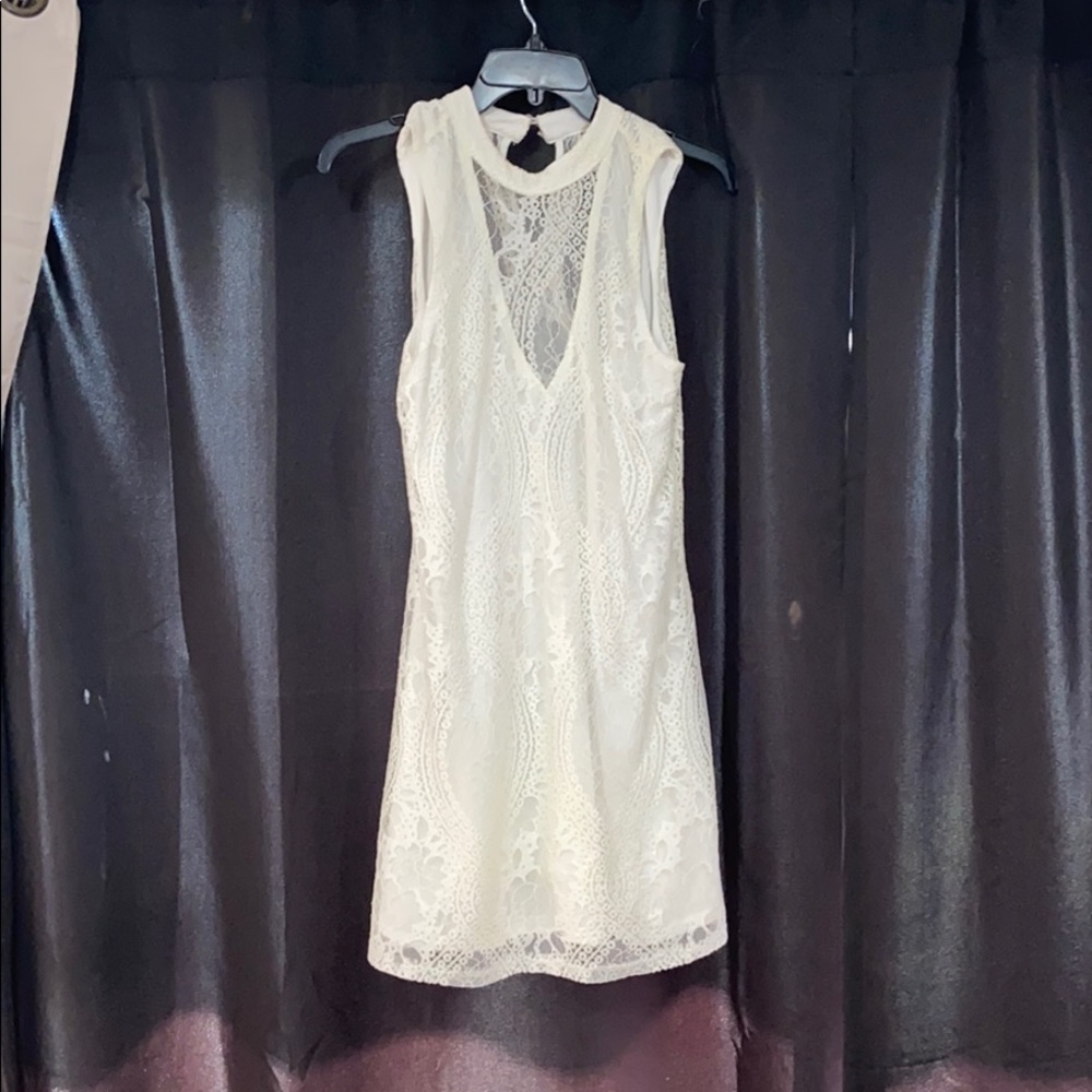 White lace dress